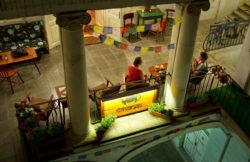 Terasa čajovne Čavango Košiciach